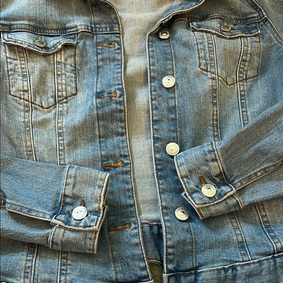 H&M Blue Jean Jacket Classic Denim Style - Picture 3 of 6